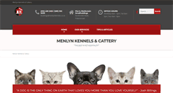 Desktop Screenshot of menlynkennels.co.za